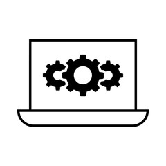 Settings vector icon. development vector icon. updates symbol. support logo.