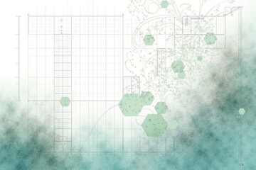 Blueprint Floor Plan Abstract