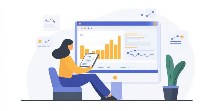 Businesses use data analysis tools and dashboards to understand trends and make better decisions.  These tools help track key performance indicators (KPIs) and measure company performance.