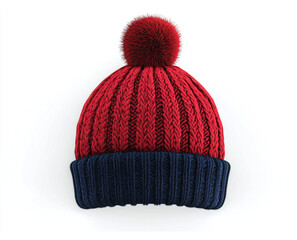 wool cap isolated on white background