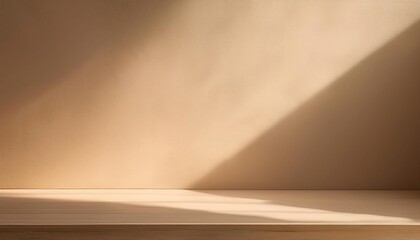 Soft warm-toned wall with natural morning light and faint golden glow.