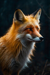 Obraz premium red fox portrait