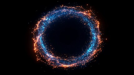 Glowing Circular Abstract Art