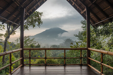 A house over the jungle.