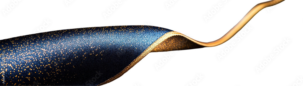 Wall mural a long, thin object with a blue and gold color. transparent background