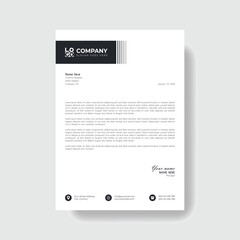 Professional And Creative Modern Corporate Business Letter Head Template.
