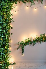  Elegant Botanical Ivy Pattern in Emerald Green with Natural Flow