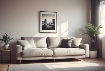 Photo modern style interior room 3d illustration