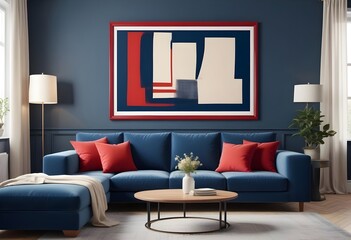 Photo modern style interior room 3d illustration