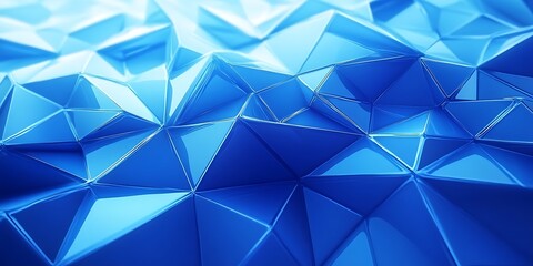 Obraz premium Neon blue geometric background