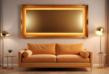 Photo modern style interior room 3d illustration