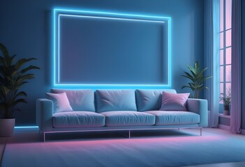 Photo modern style interior room 3d illustration