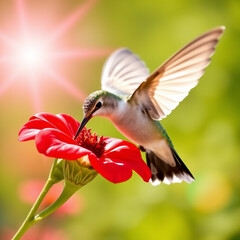 Obraz premium Hummingbirds Delicate Sip