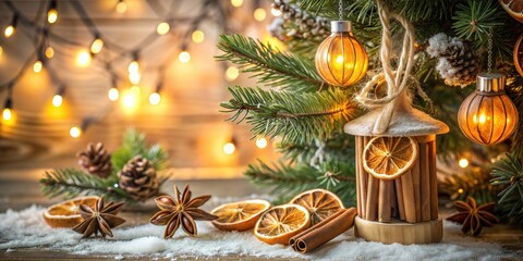 Festive Christmas Atmosphere with Warm Winter Cheer and Holiday Magic With A Stunning Christmas Tree