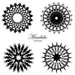 Set of mandala decorative and ornamental design
