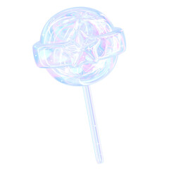 3D Glossy Blue Crystal Princess Stickers