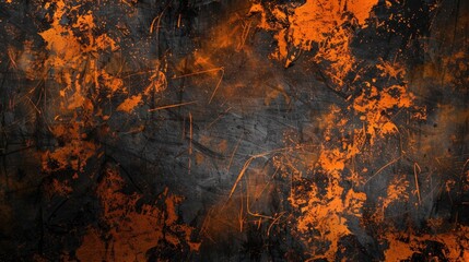 Halloween Grunge. Scary Dark Background with Scratches and Texture