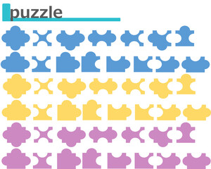 パズルのグラフィック素材イラスト