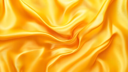 Obraz premium Smooth golden yellow background with a polished satin finish