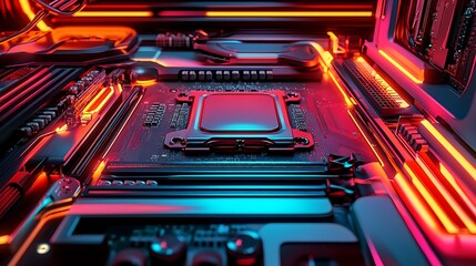 Obraz premium Abstract Blue Glass Texture