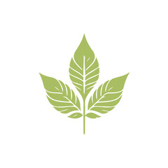 Naklejka premium Unique Leaf Logo