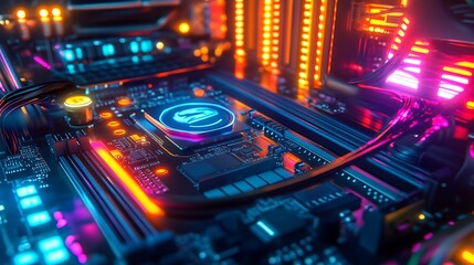 Obraz premium Abstract Blue Glass Texture