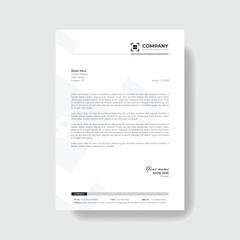 Obraz premium Professional And Creative Modern Corporate Business Letter Head Template. 