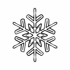 Snowflake silhouette