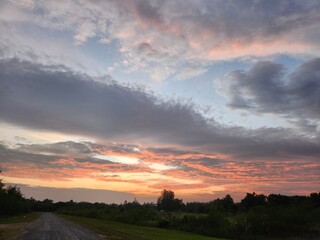 Clouds and sky in the morning