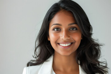 Fototapeta premium indian businesswoman on white background