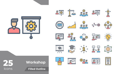 Workshop Filled Color Icons