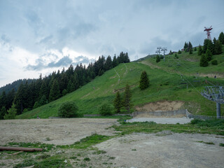 The 1400 station of the Gondola in Sinaia, Romania