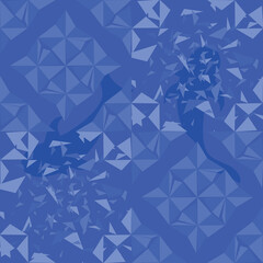 Fototapeta premium Aqua Glass Mirage v2 pattern for prints