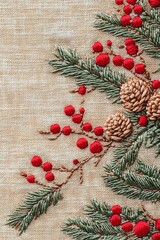 Festive Christmas Embroidery with Trees, Snowflakes, and Holiday Decorations