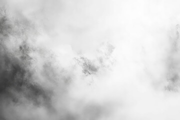 Obraz premium A white cloudy sky with dark gray clouds.