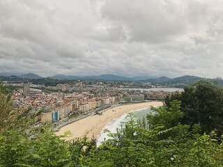 View on San Sebastian, Basque Country, Spain