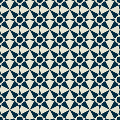 Vector illustration of seamless geometric pattern. Aesthetic tile. Factory-style decor.