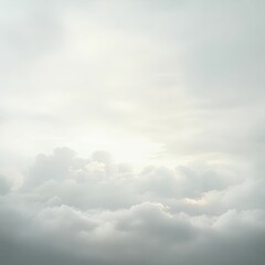 Fototapeta premium White clouds against a gray sky.