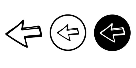 Arrows vectors icon set
