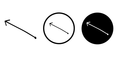 Arrows vectors icon set
