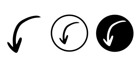 Arrows vectors icon set
