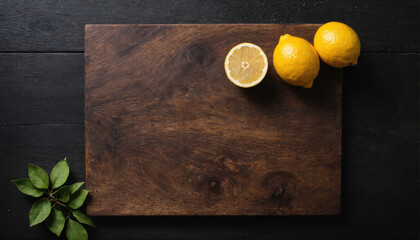 Three lemons sit on a wooden cutting board, ready to be used in a recipe