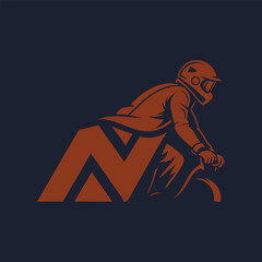 Fototapeta premium A modern, minimalist logo featuring the letter M