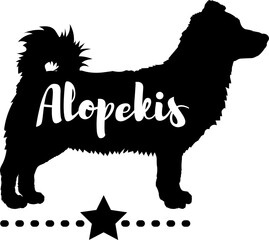 Alopekis dog silhouette, dog, dog breeds, logo, vector, silhouette, logo design, animal, illustration, icon, sign, design, black, symbol, pet
