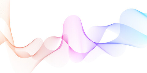 Abstract colorful wavy lines Digital frequency track equalizer background. Curved wave smooth stripe seamless pattern. Wave lines created using blend tool. graphic design template banner business wave