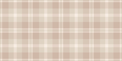 Celebrate plaid check texture, machinery fabric tartan vector. Mosaic background seamless pattern textile in light and linen colors.