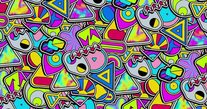 Animation texture patch creative background