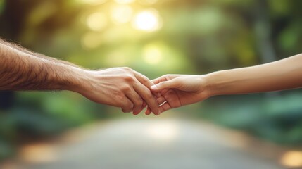 Closeup of fingertips touching gently, symbolizing human connection and support, detailed texture, World Mental Health Day