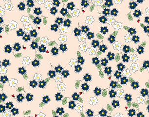 Abstract flower blooming design. Pattern with floral seamless pattern.
