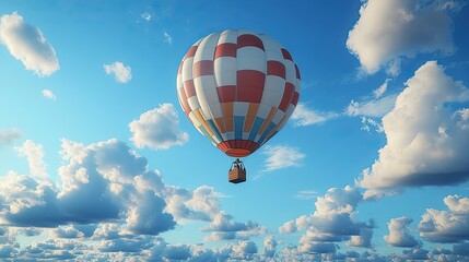 Fototapeta premium inflatable cloud balloon 3d rendering